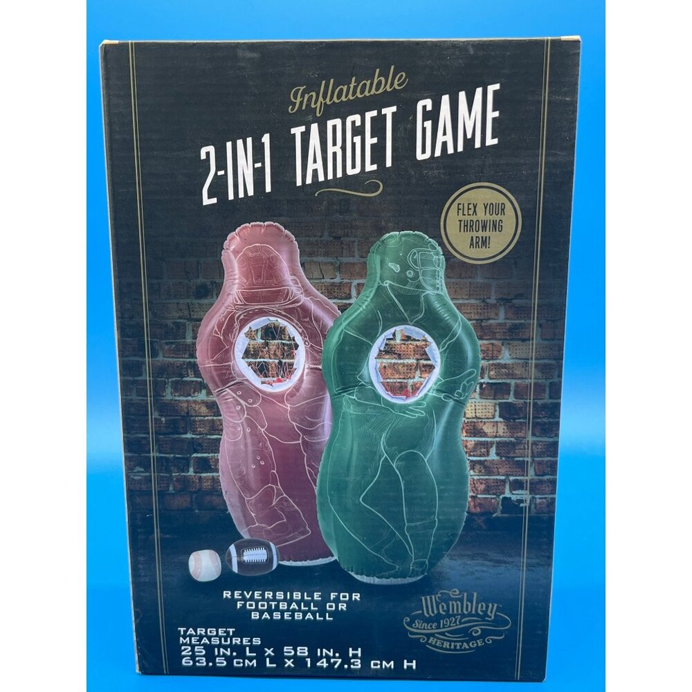 Inflatable 2-In-1 Target Game For Football & Baseball By Wembley